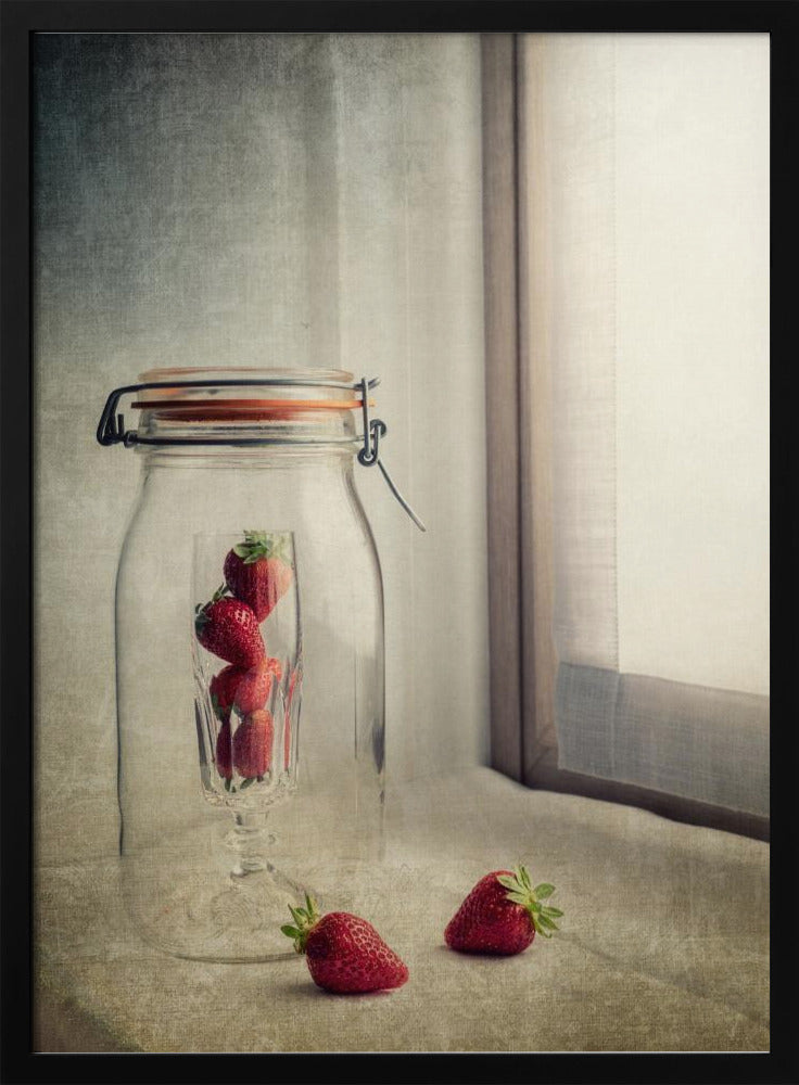 Das Rätsel der Erdbeere | Poster - Kunstdruck