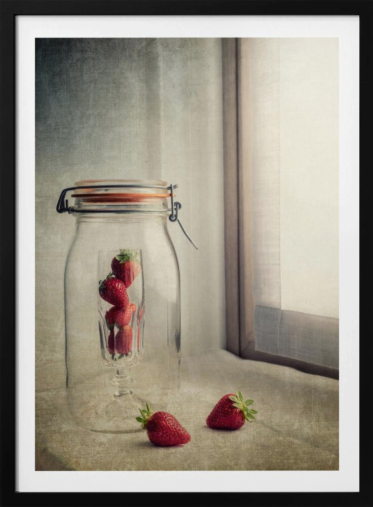 Das Rätsel der Erdbeere | Poster - Kunstdruck