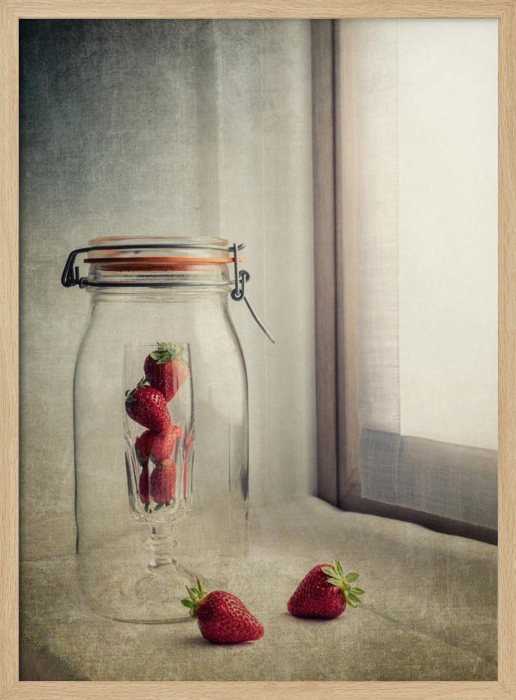 Das Rätsel der Erdbeere | Poster - Kunstdruck