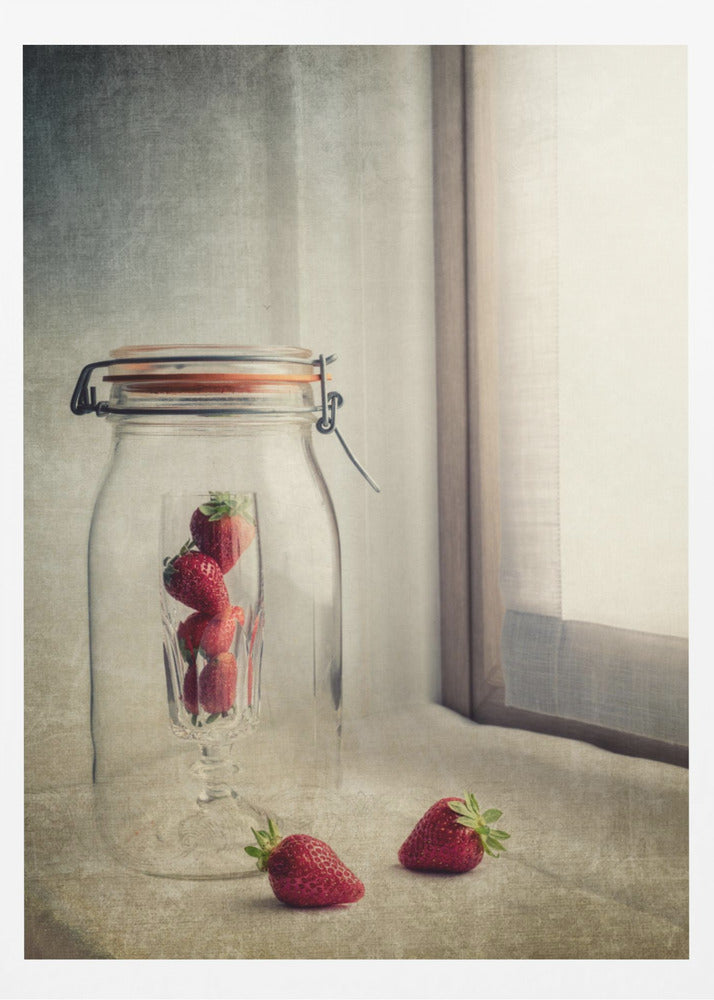 Das Rätsel der Erdbeere | Poster - Kunstdruck