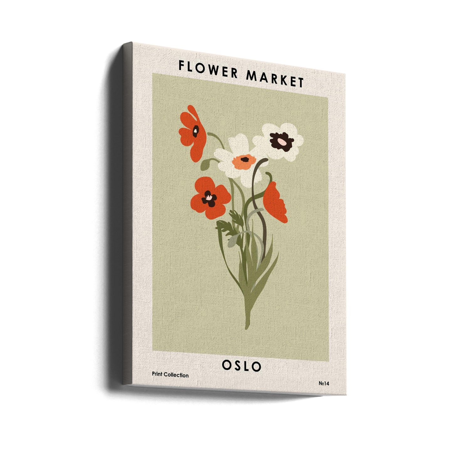 Blumenmarkt Oslo | Leinwand-Bilder