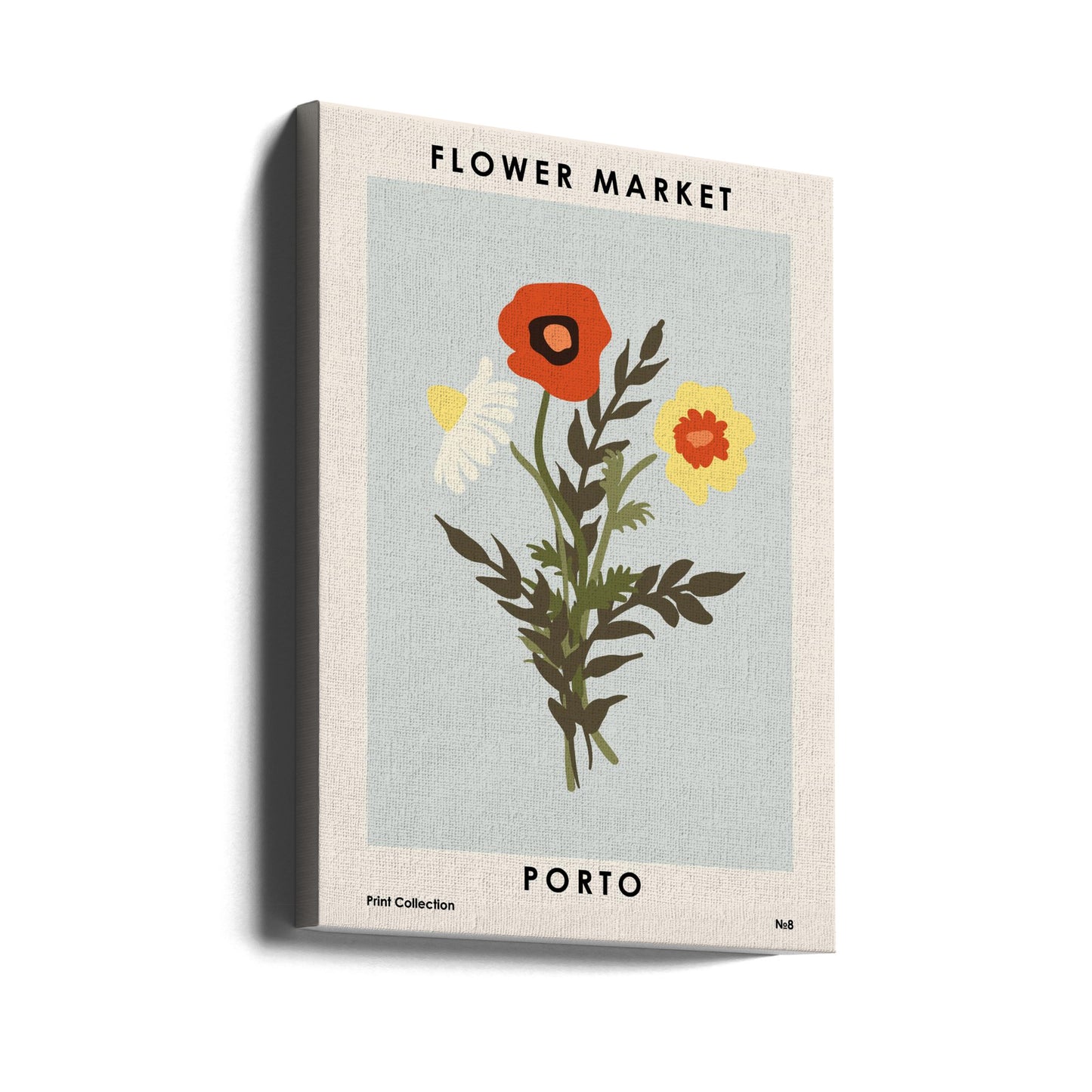 Marché aux fleurs de Porto | Tableaux sur Toile