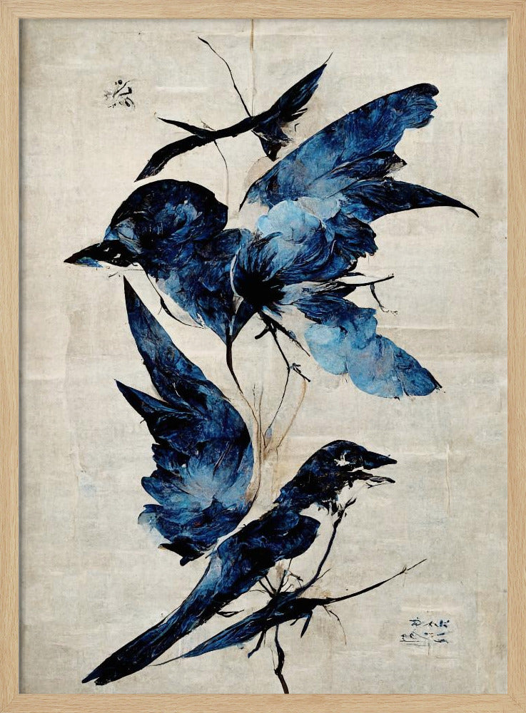 Azurblauer Flug | Poster