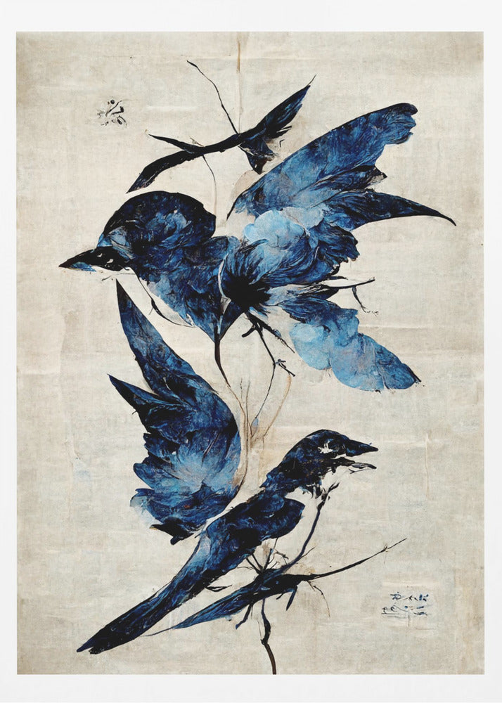 Azurblauer Flug | Poster