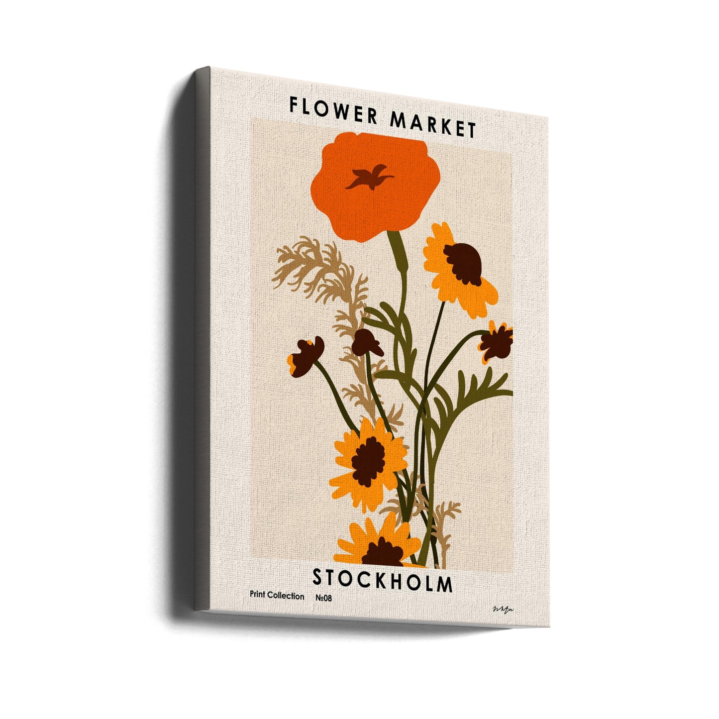 Mercado de las Flores. Estocolmo | Impresiones en Lienzo