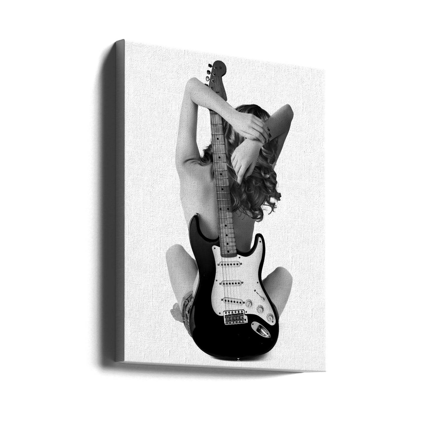 La Dame et la Strat | Tableaux sur Toile