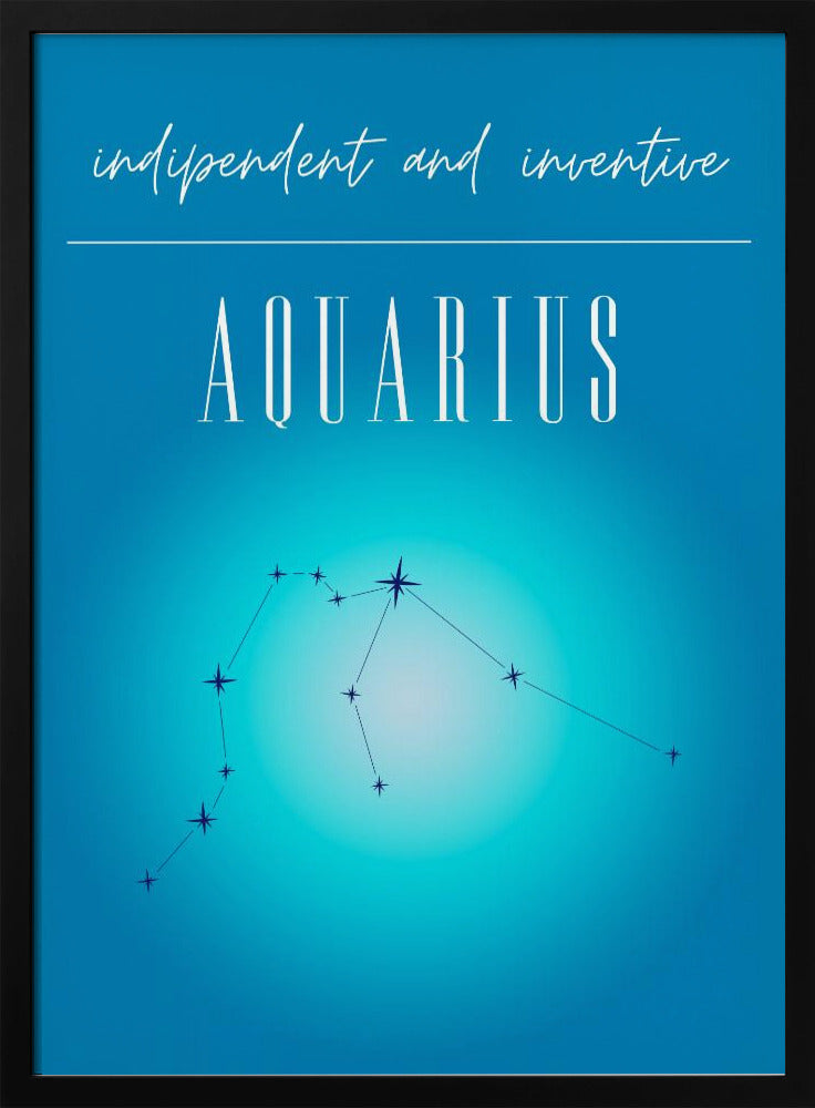 Aquarius Zodiac Print Art | Poster