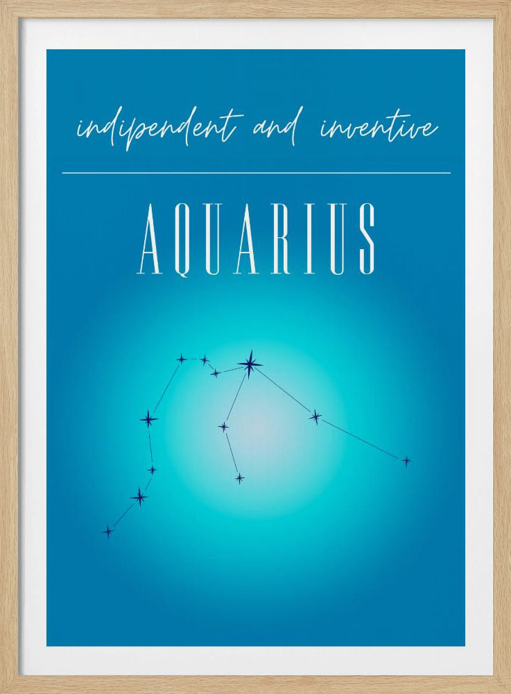 Aquarius Zodiac Print Art | Poster