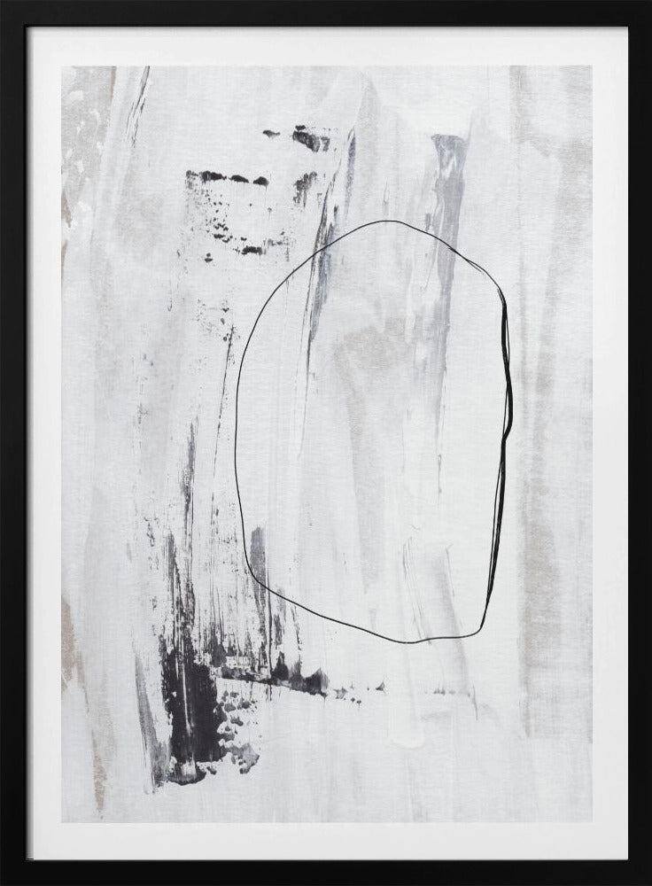 Black Strokes And A Delicate Outline | Poster