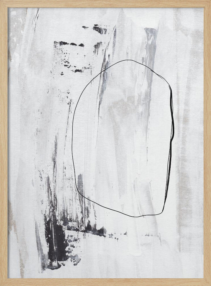 Black Strokes And A Delicate Outline | Poster