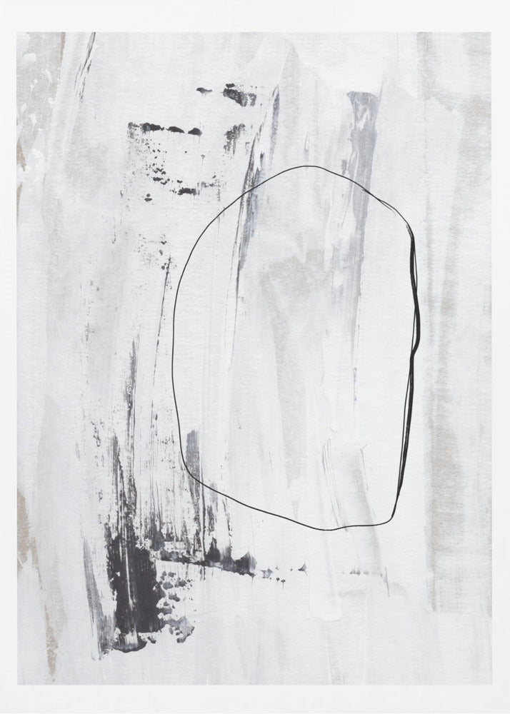 Black Strokes And A Delicate Outline | Poster