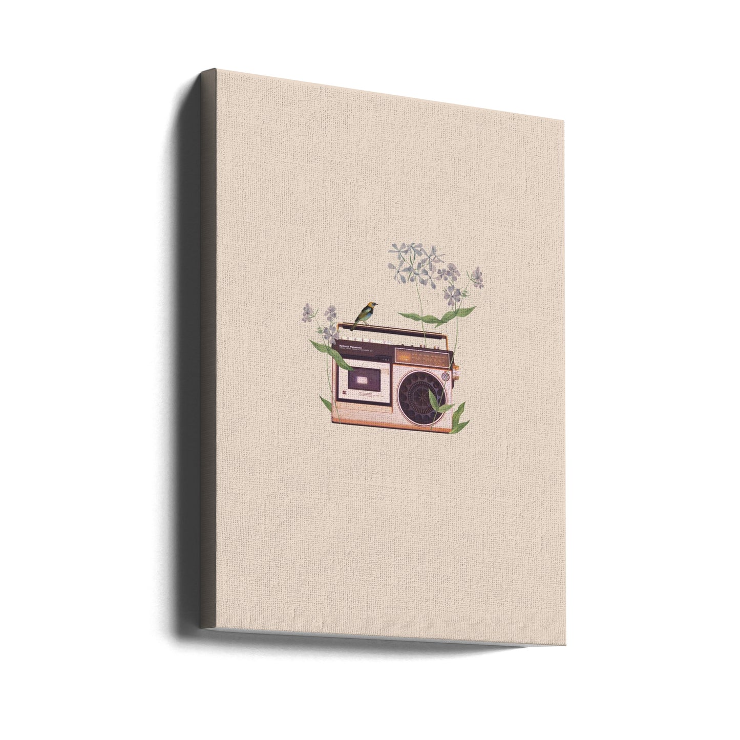 Floral vintage radio | Canvas