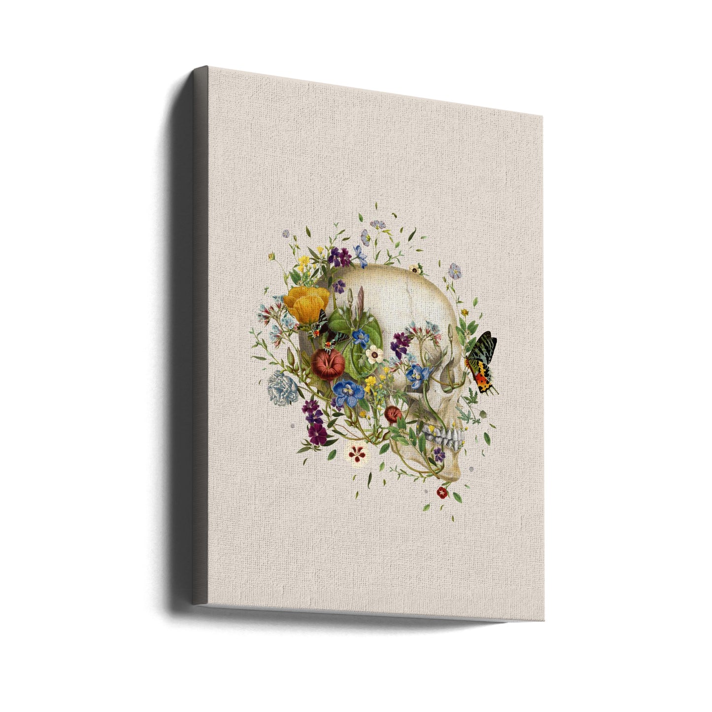 Cráneo floral | Impresiones en Lienzo