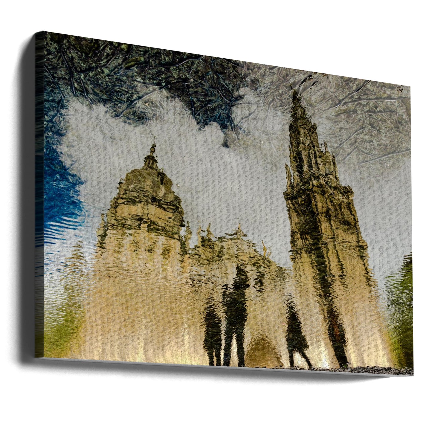 Spiegelung der Kathedrale von Toledo | Leinwand-Bilder