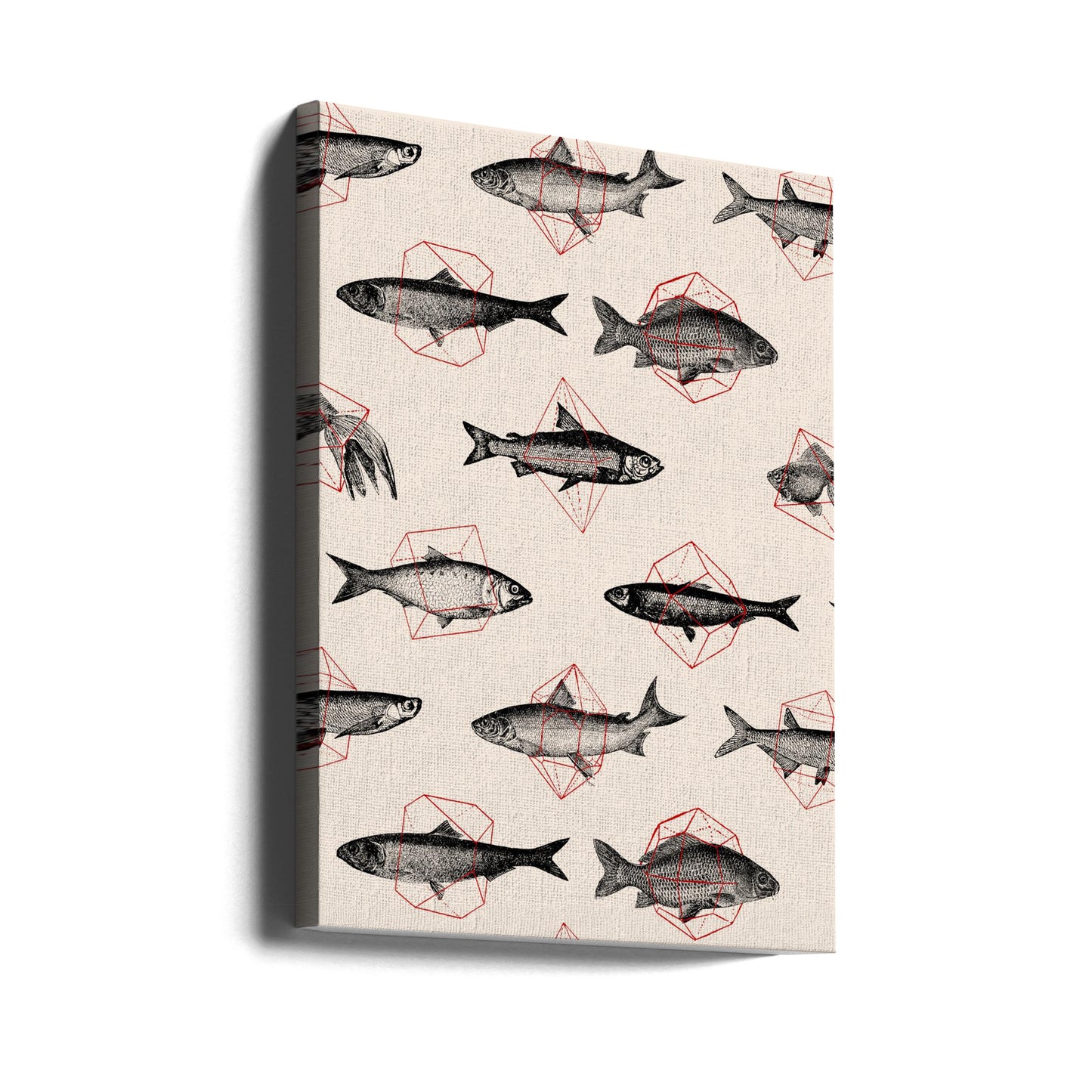 Fishes In Geometrics Nº4 | Canvas