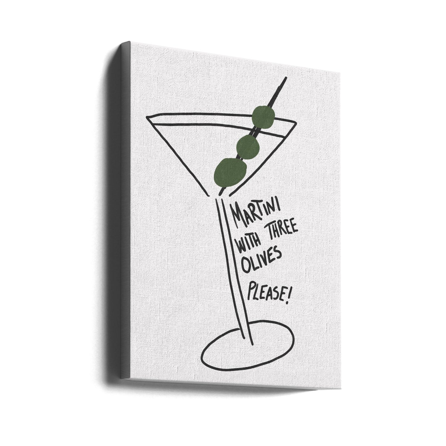 Olive Trio Martini | Stampe su Tela
