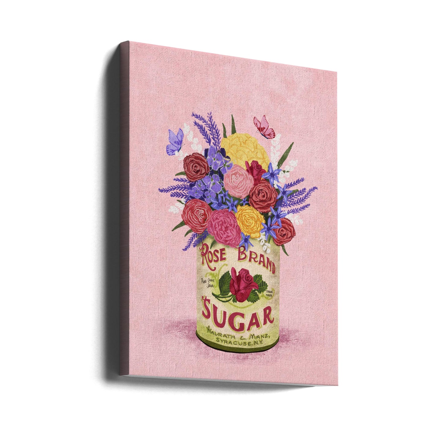 Blumen in einer Vintage-Dose | Leinwand-Bilder