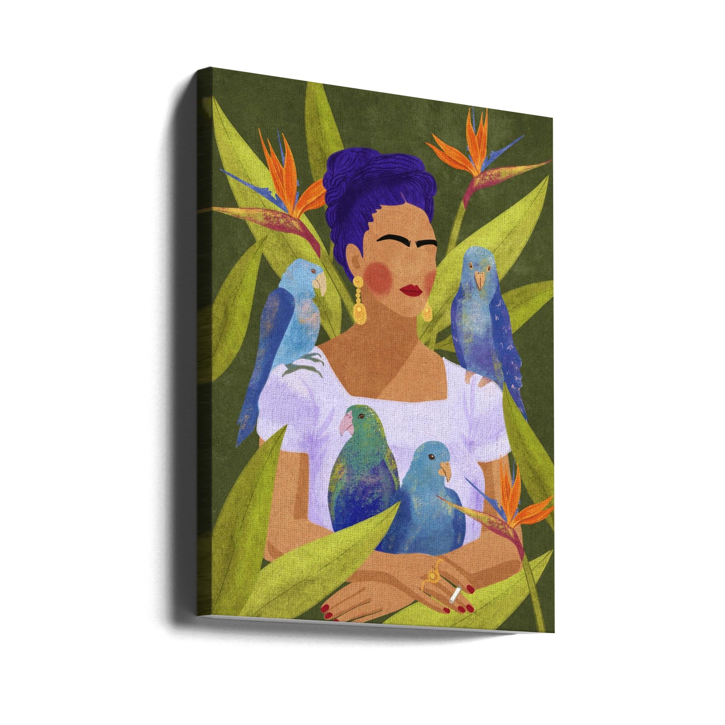 Frida und Vögel | Leinwand-Bilder