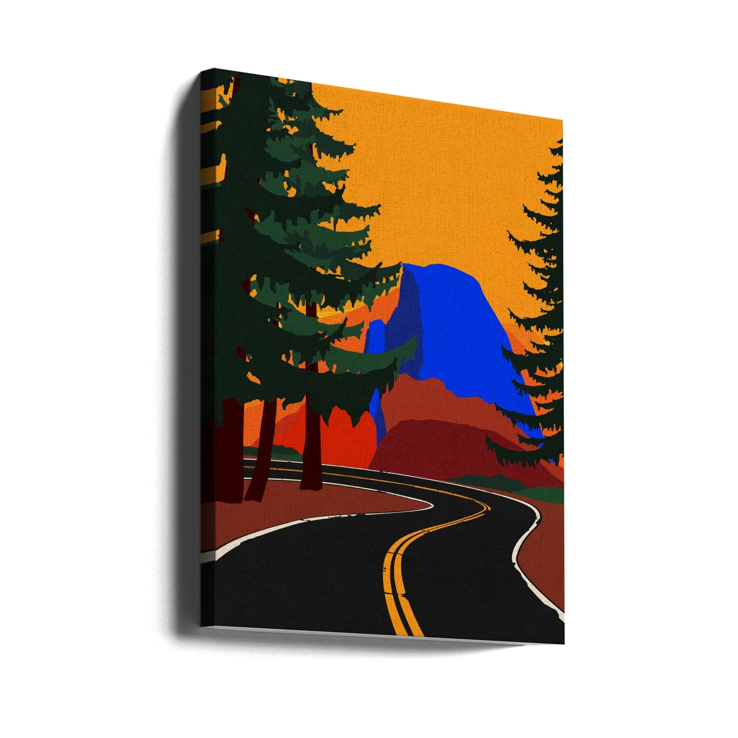 Chemin Clacier avec demi-dôme | Tableaux sur Toile