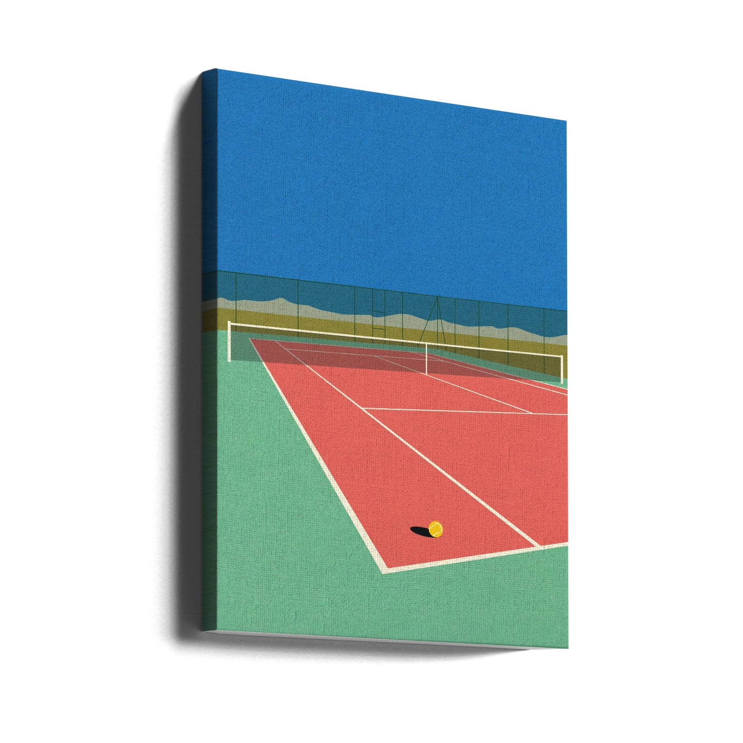 Cancha de tenis en el desierto | Impresiones en Lienzo