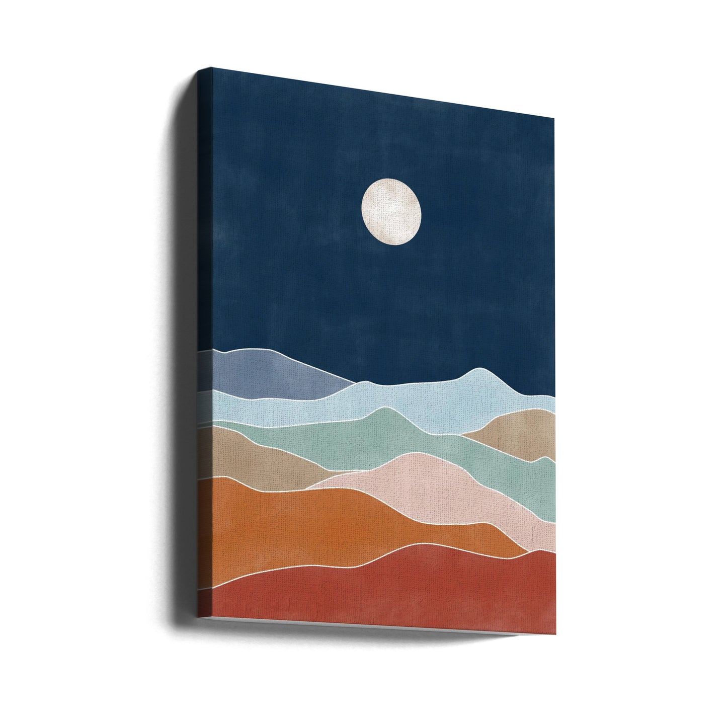 Moonlit Hill Scape | Canvas