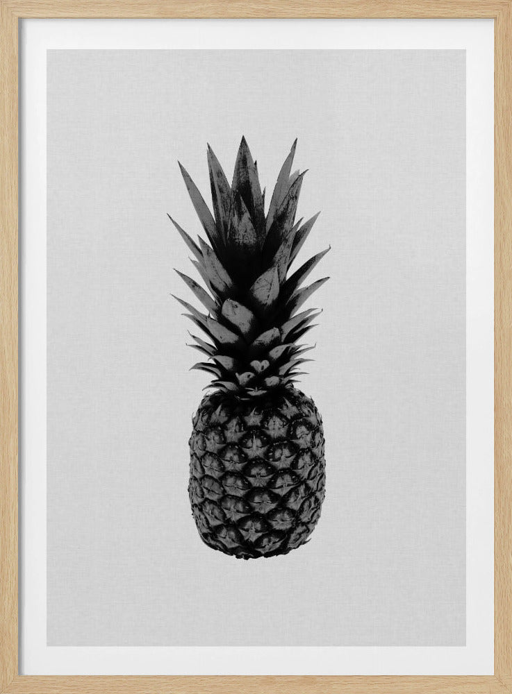 Pineapple Black & White | Poster