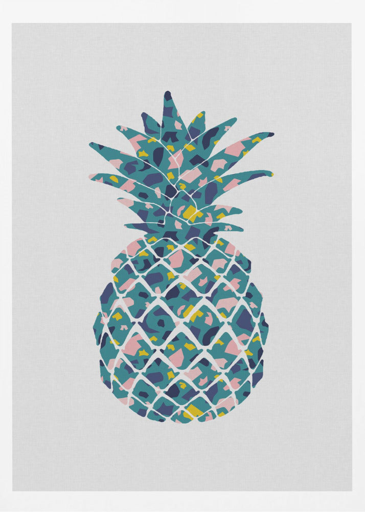 Teal Pineapple | Poster