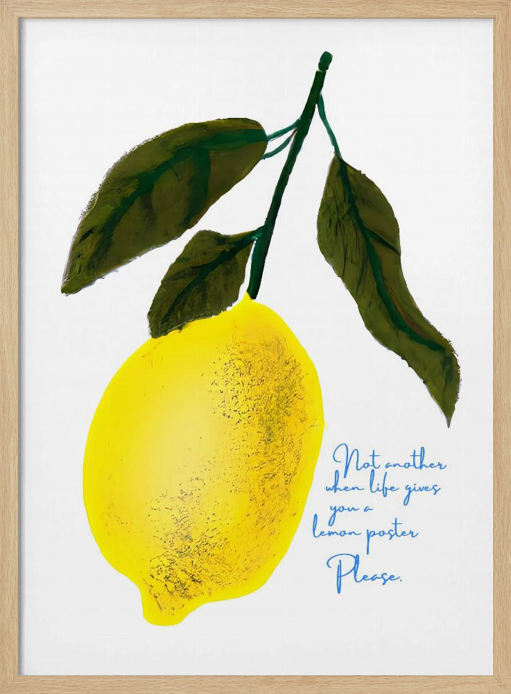 Not Antoher Lemon | Poster