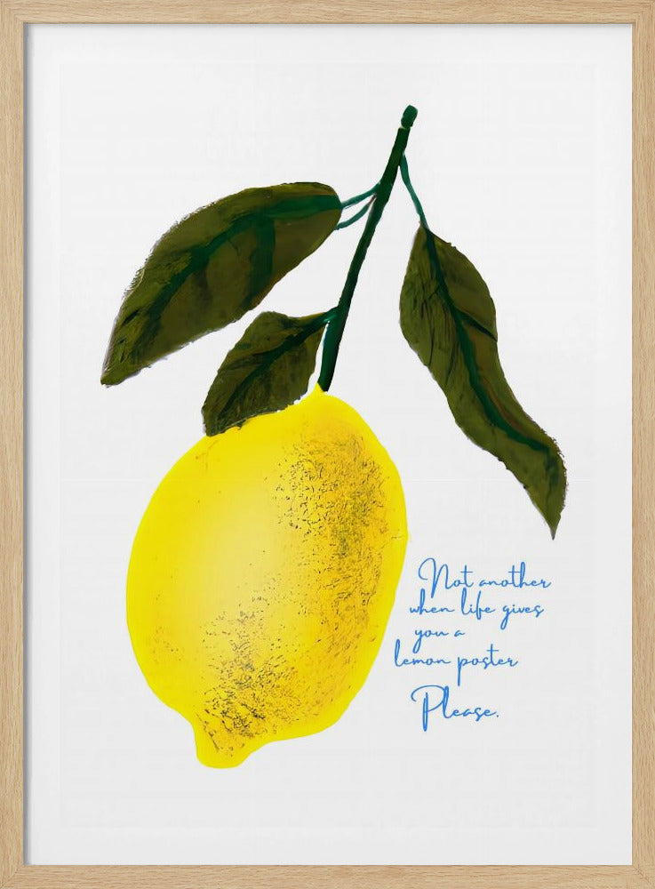 Not Antoher Lemon | Poster