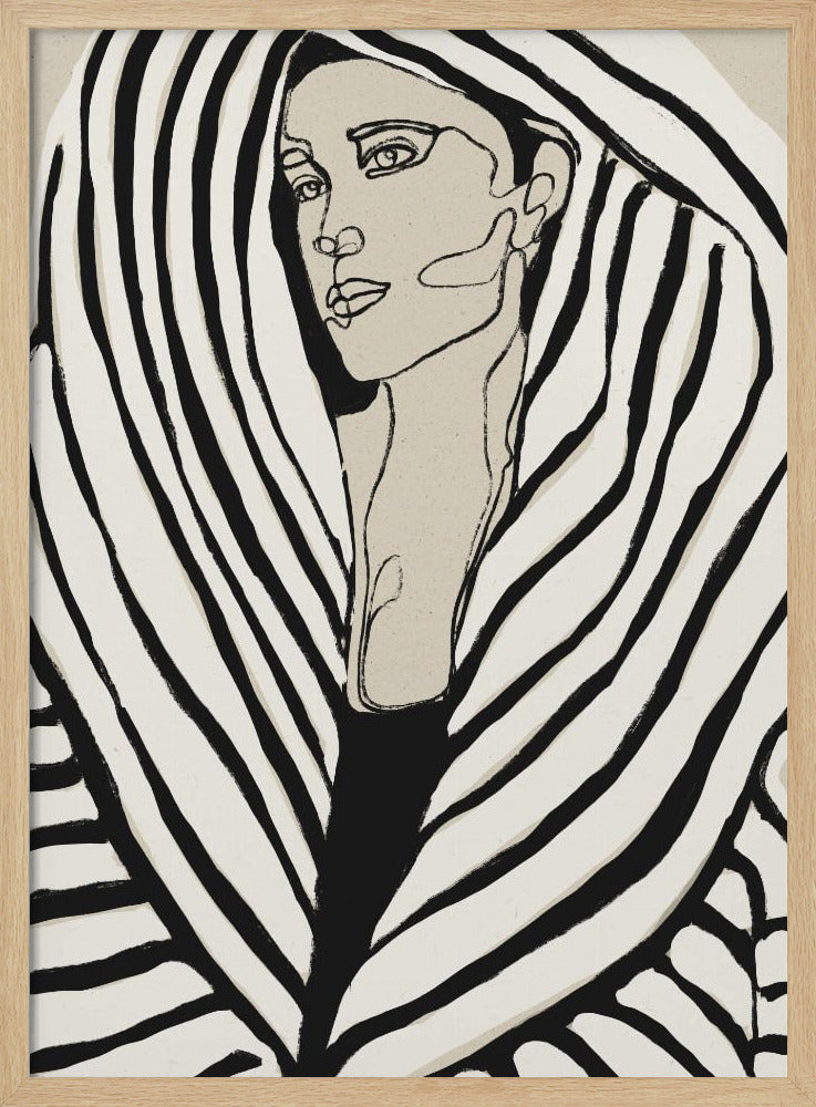 Striped Coat | Poster