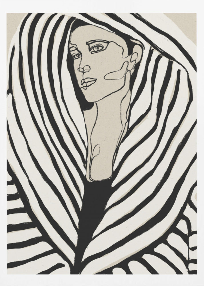 Striped Coat | Poster
