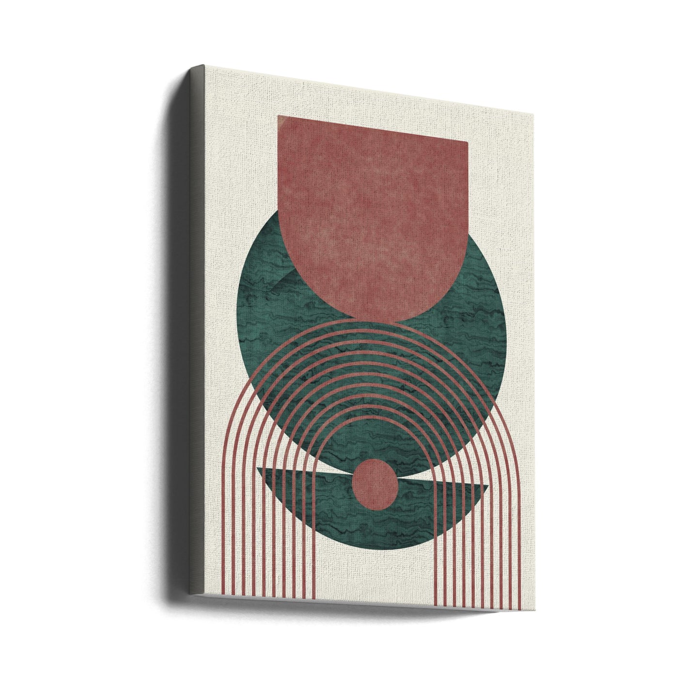 Aquamarine Marble Geometric Design | Canvas