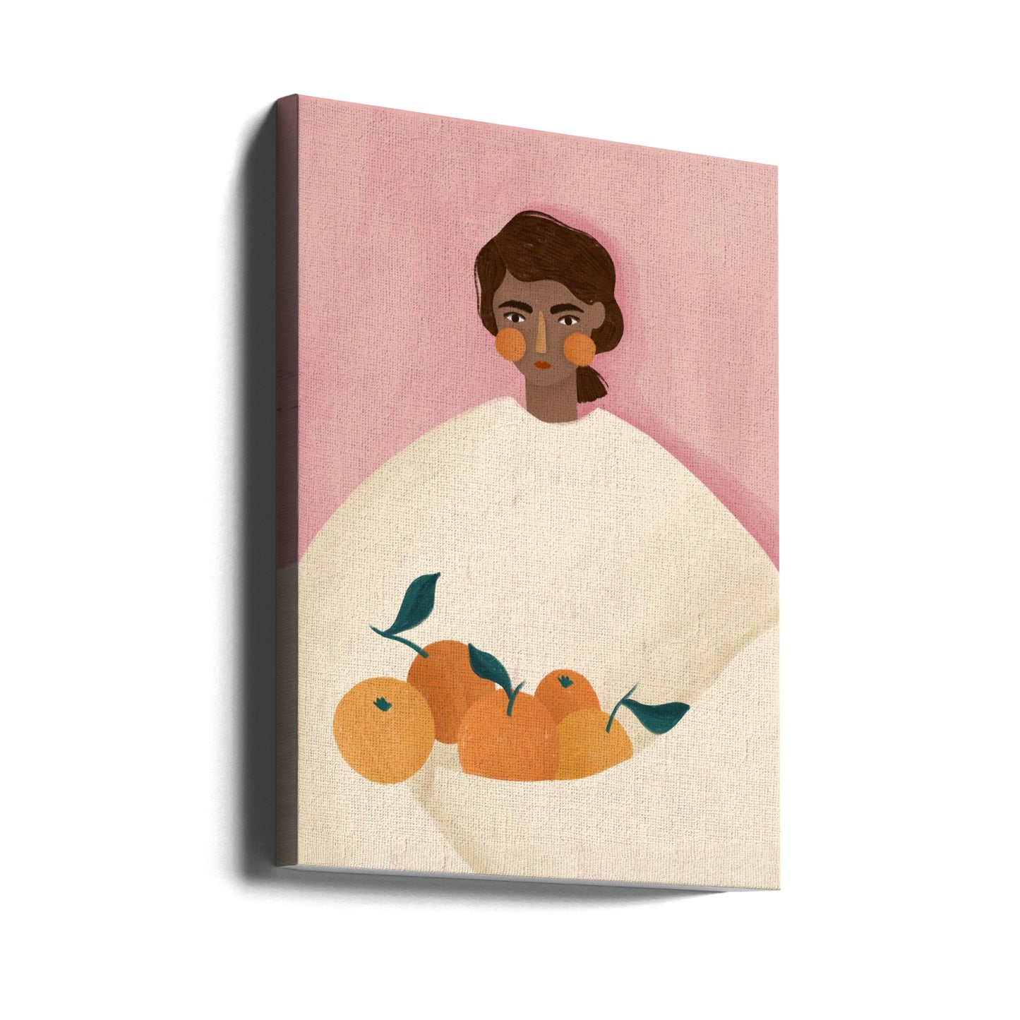 Die Frau mit den Orangen | Leinwand-Bilder