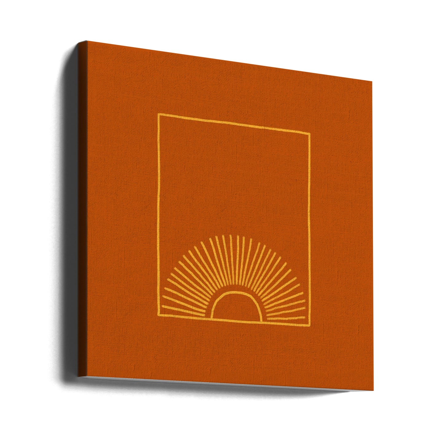 Caramel Minimal Sun | Canvas