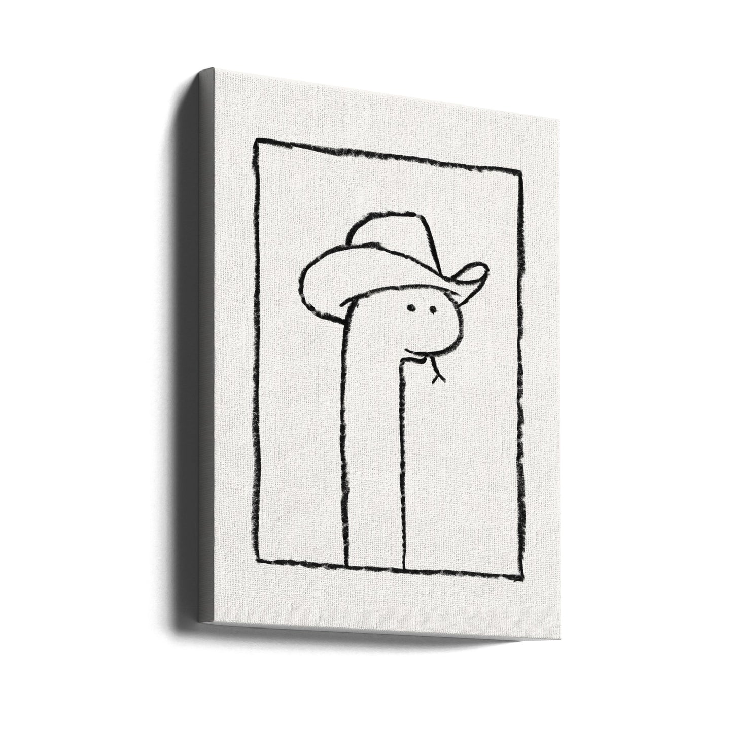 Squiggles ormen i en Stetson | Canvas