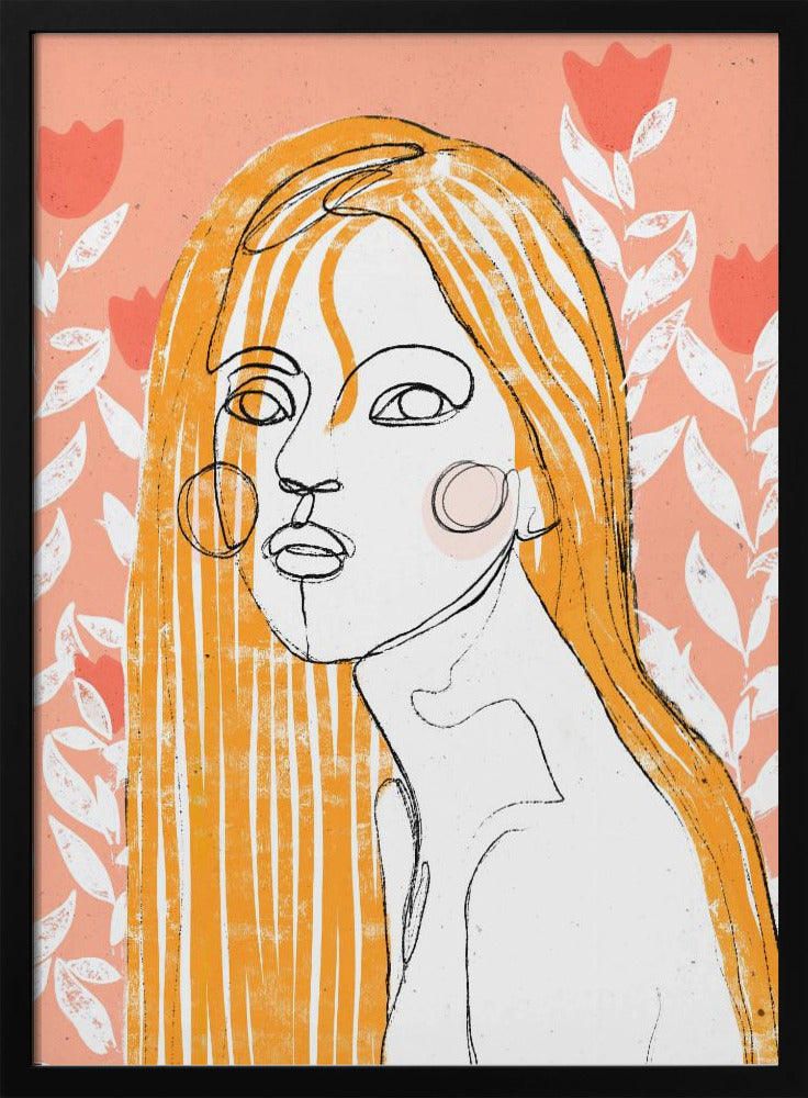 The Tulip Girl (Peach) | Poster