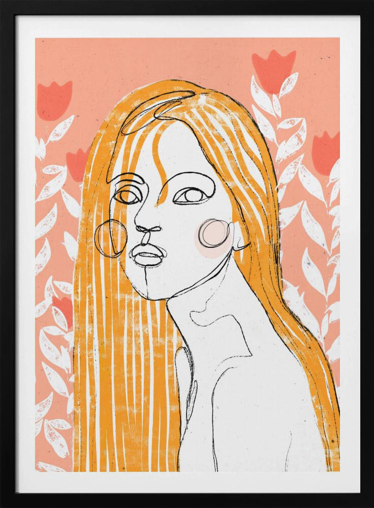 The Tulip Girl (Peach) | Poster
