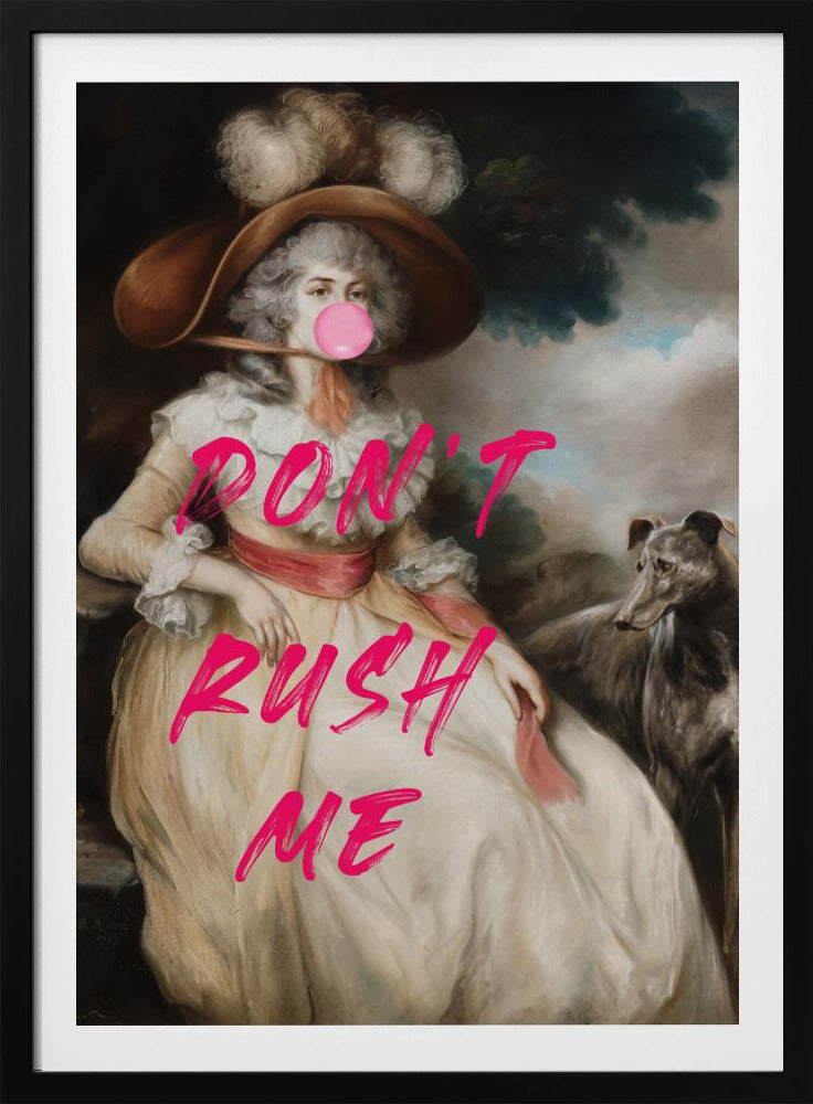 Don't Ruch Me / Altered Bubble Gum Collage | Poster