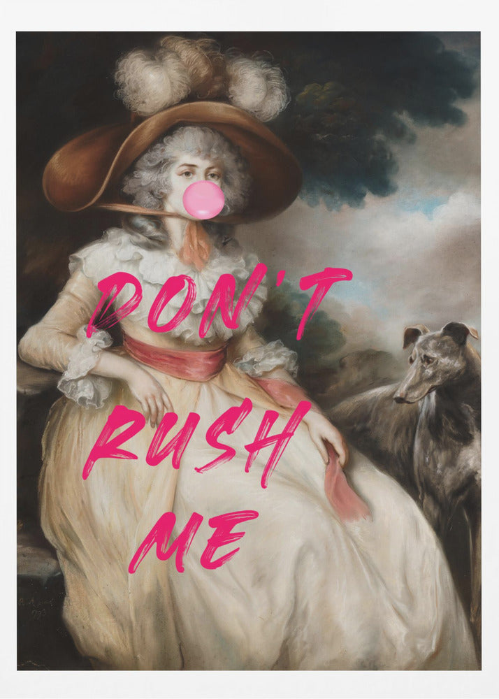 Don't Ruch Me / Altered Bubble Gum Collage | Poster