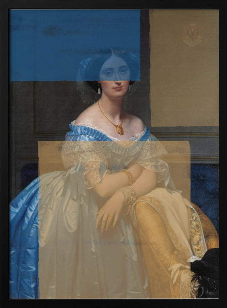 Baroque Portrait Contemporary Collage | Poster
