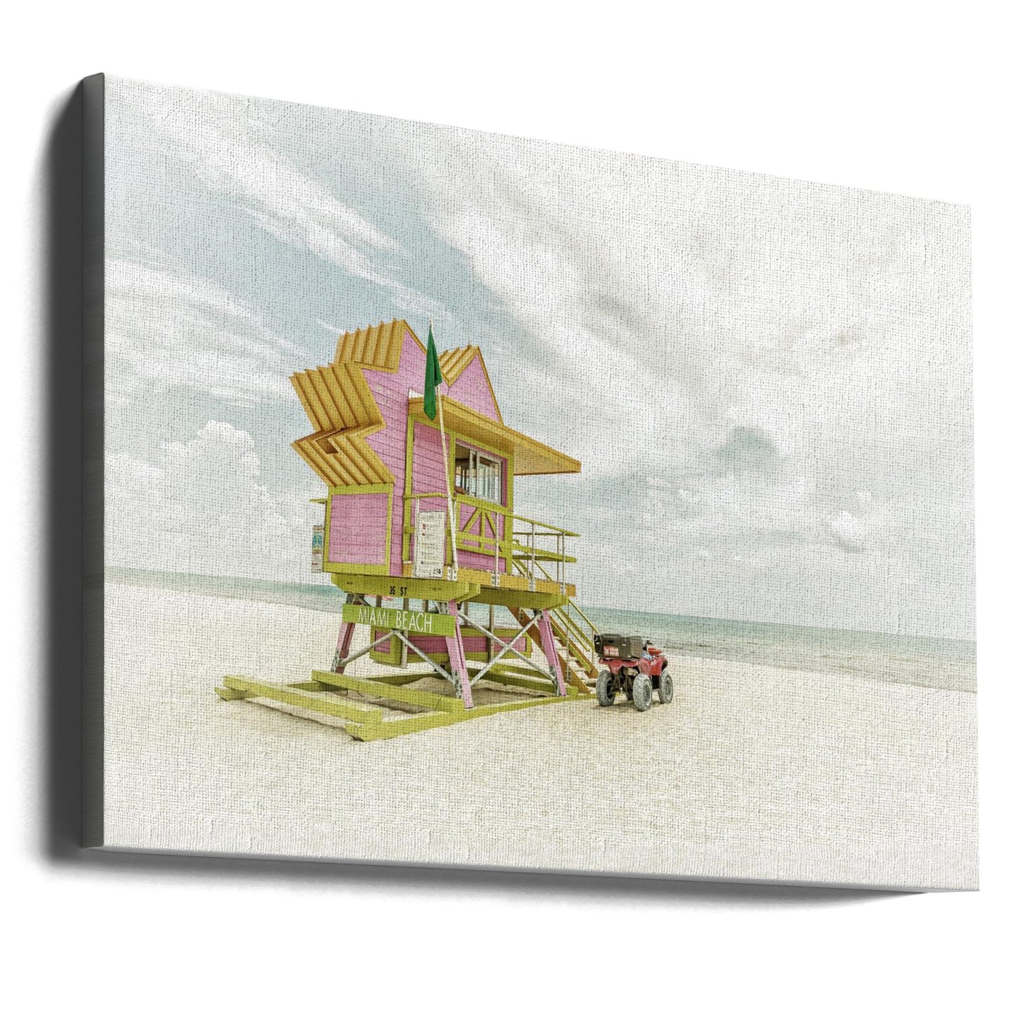MIAMI BEACH Vintage-Florida-Flair | Leinwand-Bilder