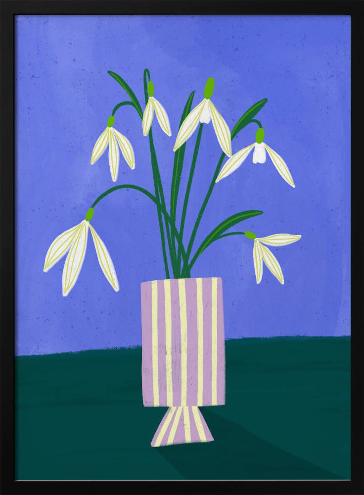 Snödroppar i ränder | Poster