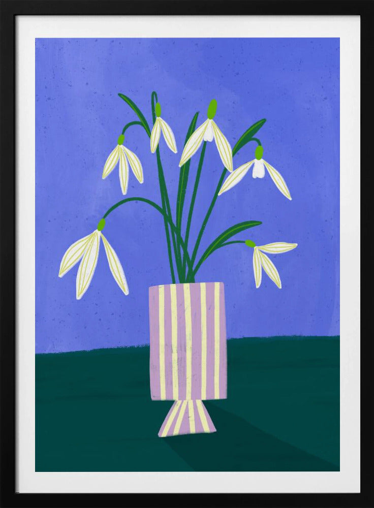 Snödroppar i ränder | Poster