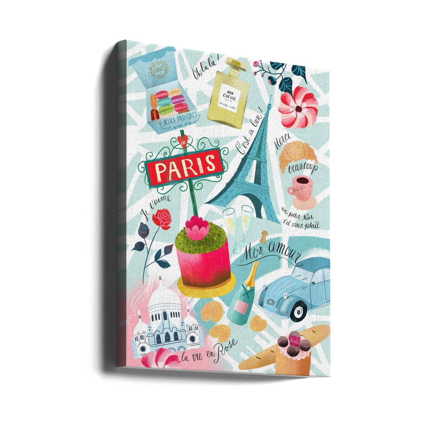 Parigi Zucchero Sacre Coeur | Stampe su Tela