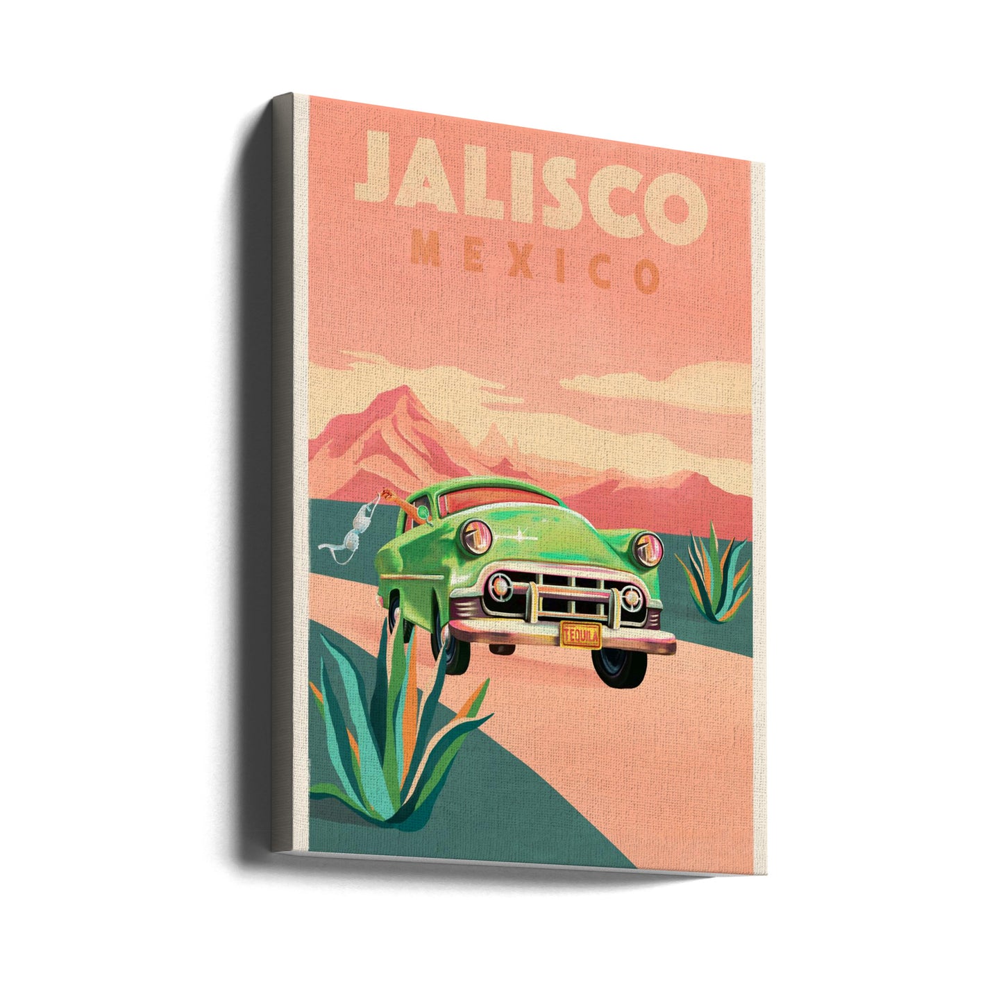 Jalisco Meksiko Vintage-matkailu Julisteet - Taidevedokset | Canvastaulut