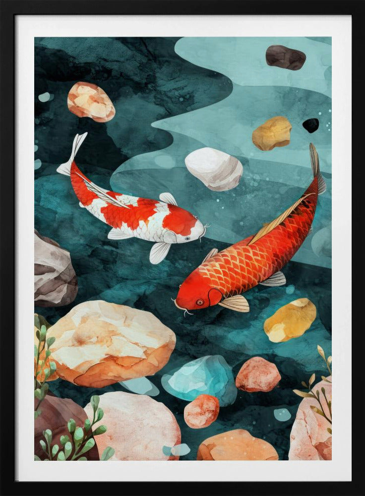 Fish Watercolor Animal Art | Poster