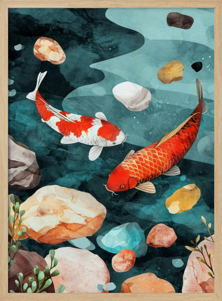 Fish Watercolor Animal Art | Poster
