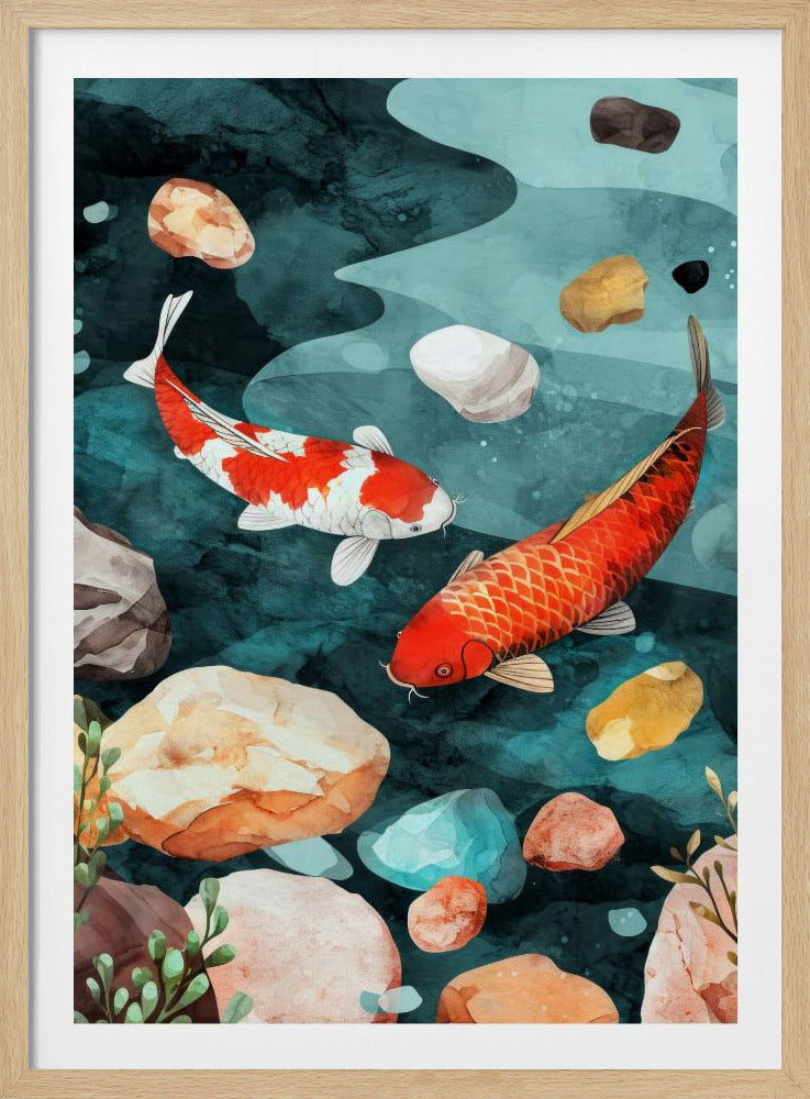 Fish Watercolor Animal Art | Poster