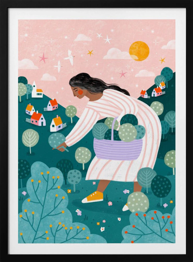 A Woman Tree Picking | Poster