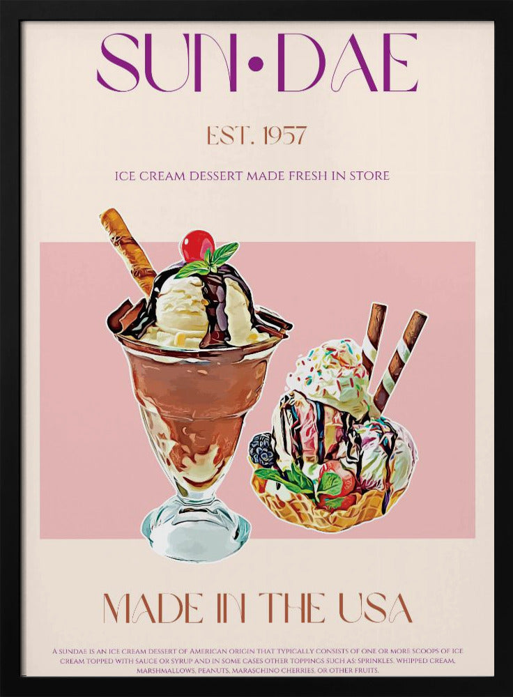 Köstliche Eisbecher | Poster